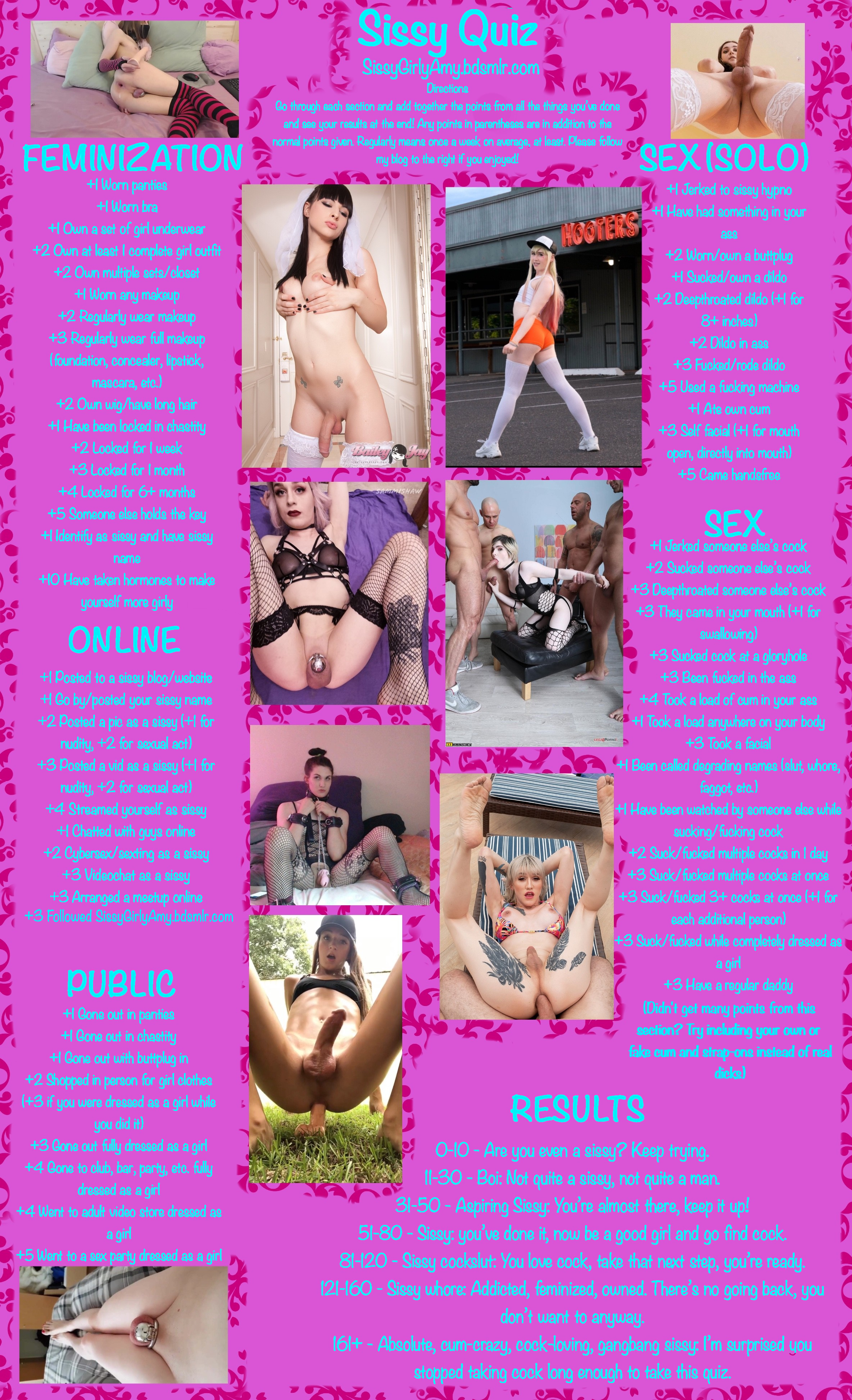 Main content: Ultimate sissy quizz