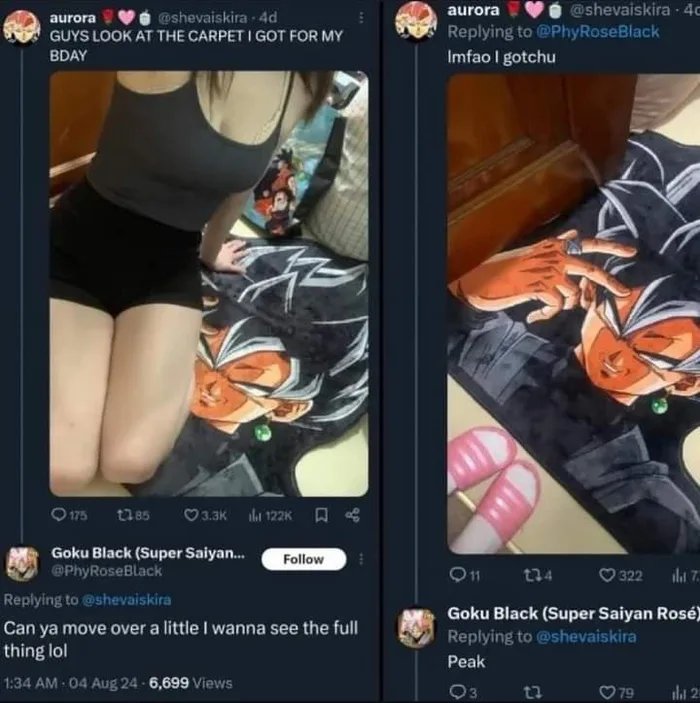 Main content: Don't sit on Goku !