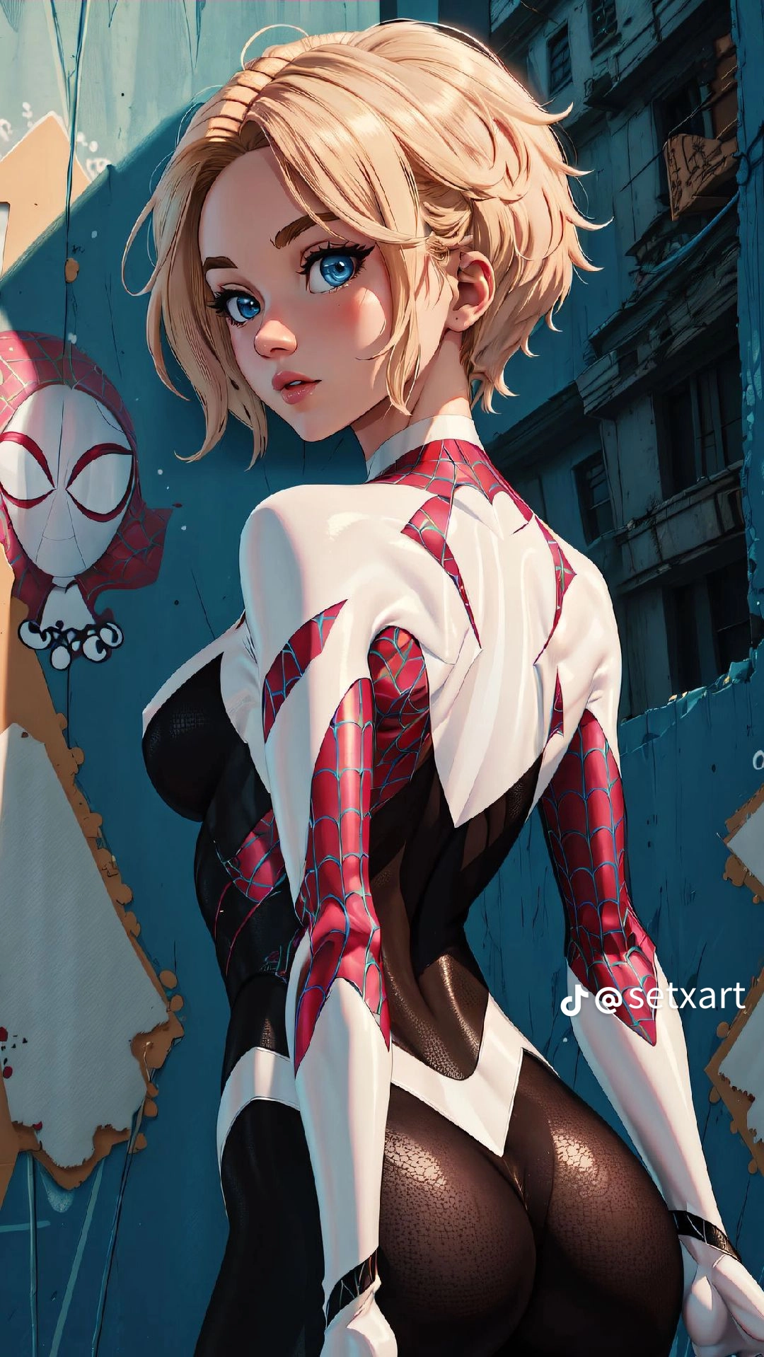 Main content: Spider-Gwen